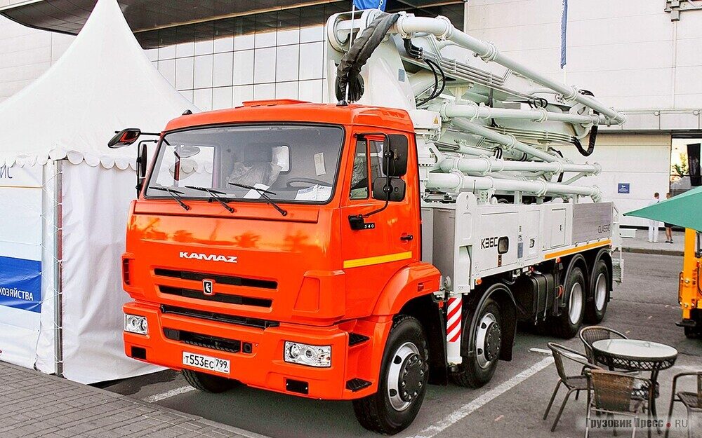 Автобетононасос КАМАЗ АБН 75/42 — 42 м